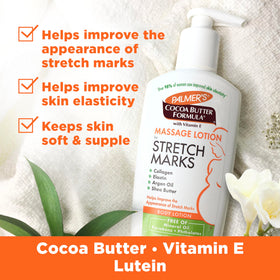 Palmer's creamy lotion texture close-up demonstrating rich hydration