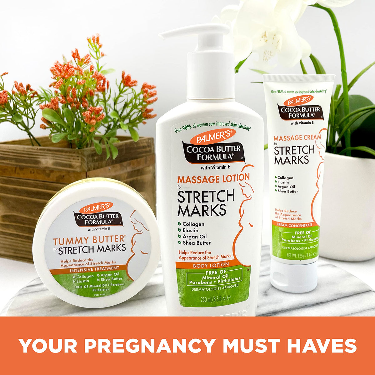 Palmer's rich cocoa butter texture on skin demonstrating deep nourishment benefit