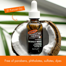 Palmer's ingredients label with coconut and monoi noted to emphasize natural sourcing