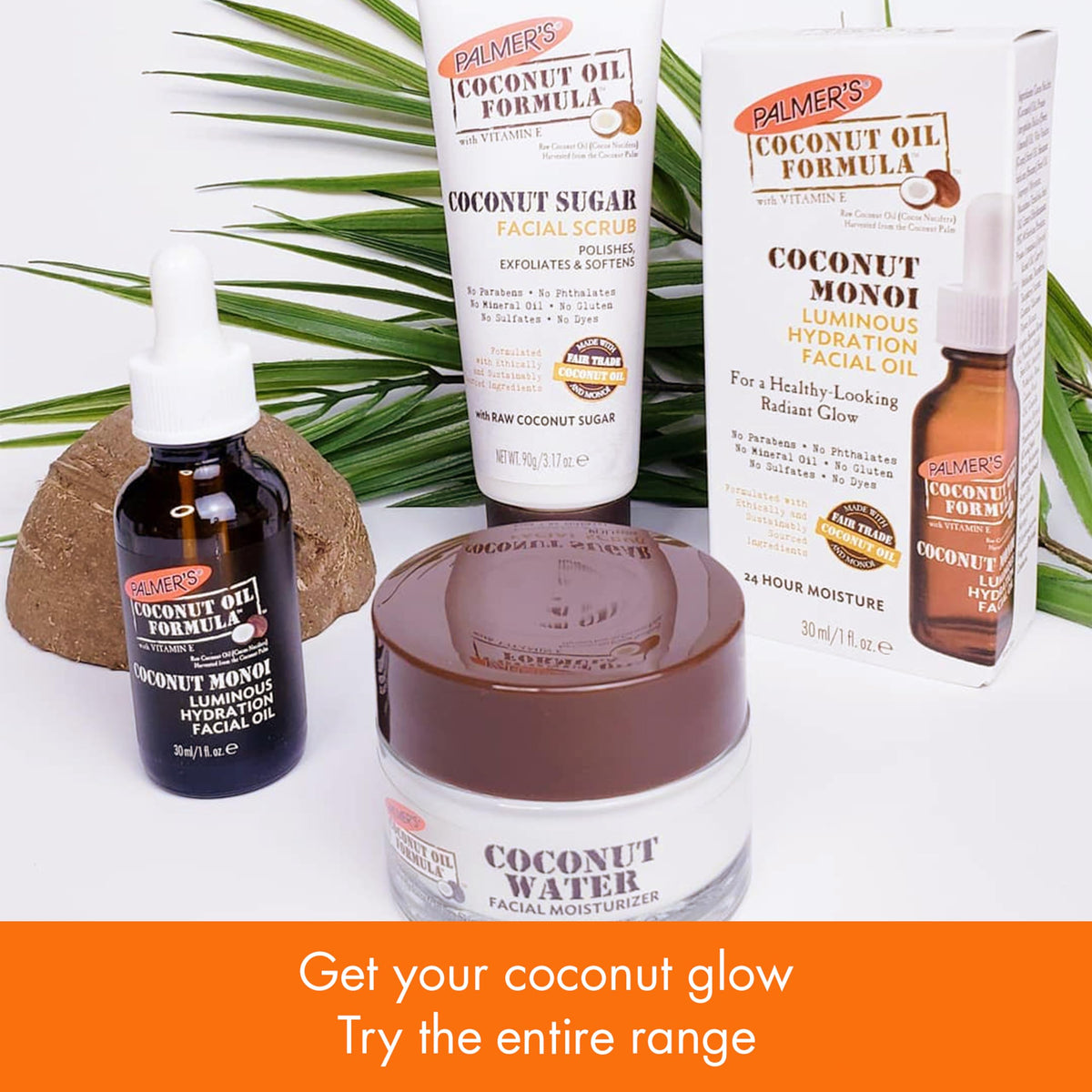 Palmer's oil pooled to show lightweight texture and fast absorption for dewy skin