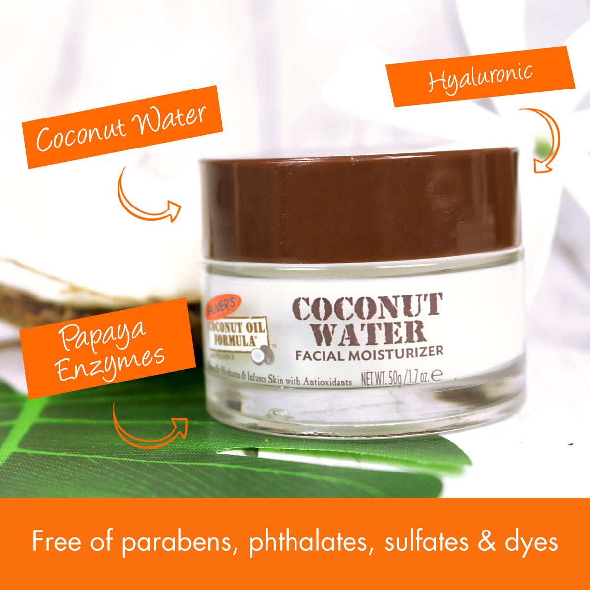 Palmer's ingredient focus on coconut illustrates sustainable coconut oil and hydrating benefits