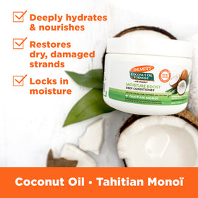 Palmer's coconut oil ingredient close-up emphasizing natural moisturizing power