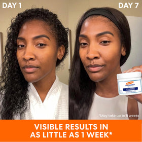 Palmer's cream layered under foundation illustrating makeup-friendly, non-greasy result