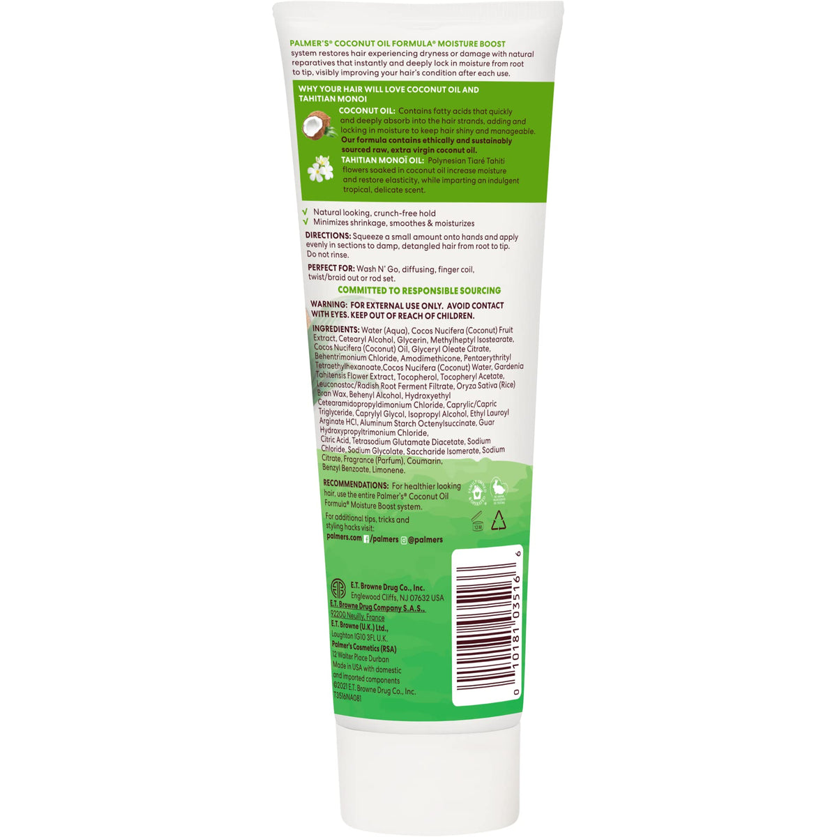 Palmer's close-up texture of cream showing smooth, lightweight moisture