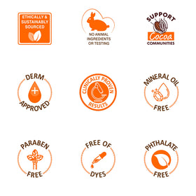 Palmer's cocoa and shea ingredients arranged to suggest natural care