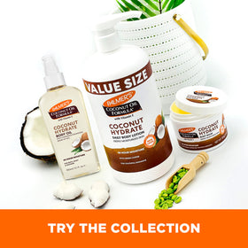 Palmer's pump bottle on bathroom counter in lifestyle setting for daily routine