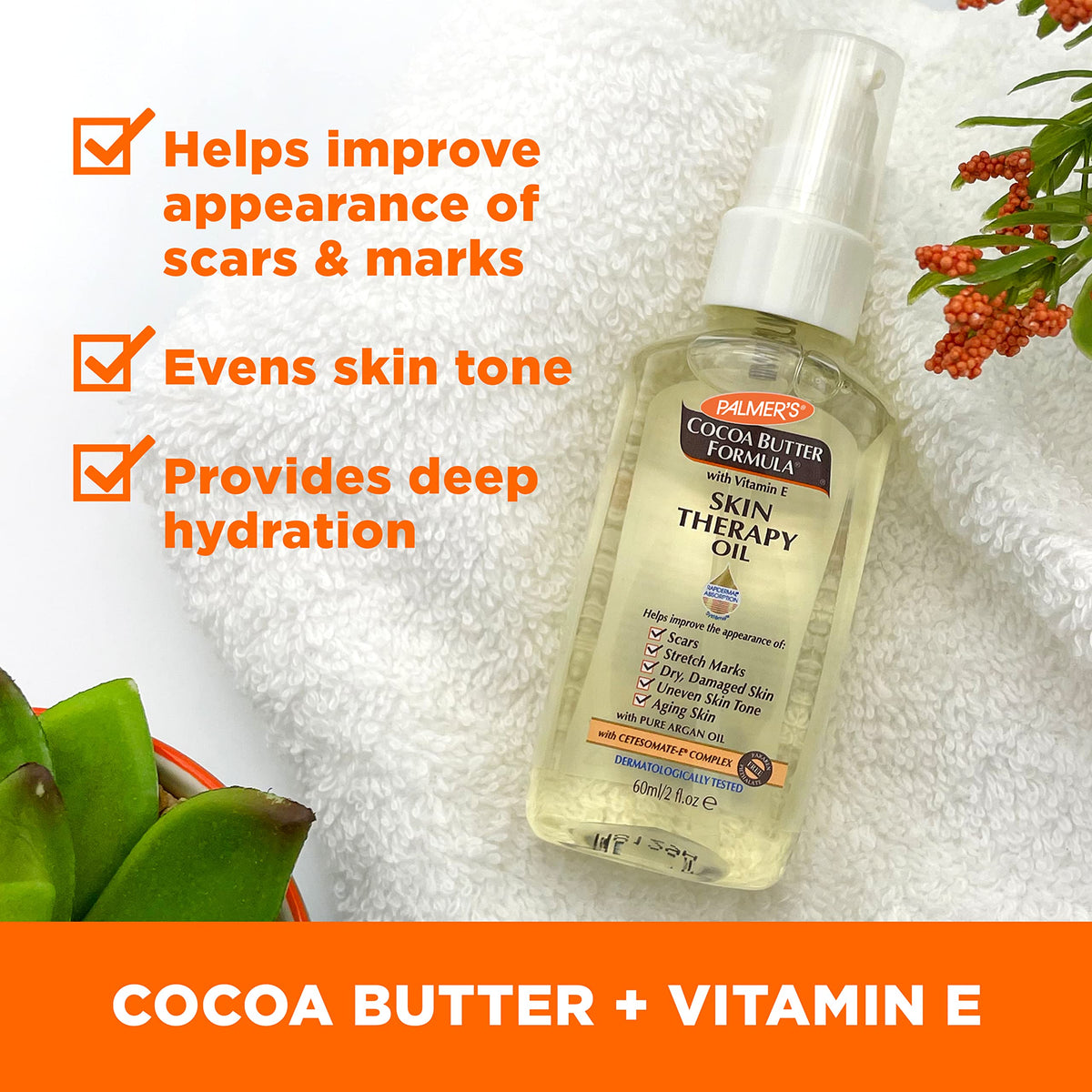 Palmer's lifestyle image of a pregnant woman applying cream for soothing comfort
