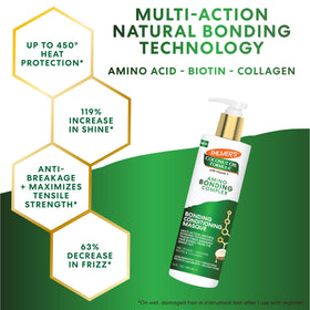 Applying Palmer's masque in the shower for intense hydration and detangling