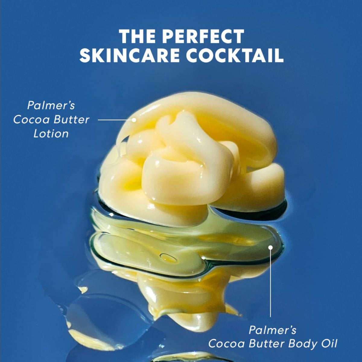 Palmer's oil applied on forearm to reveal non-greasy radiant finish