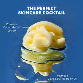 Palmer's oil applied on forearm to reveal non-greasy radiant finish