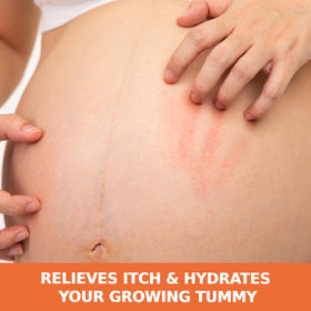 Palmer's oil texture on skin demonstrating quick absorption benefit