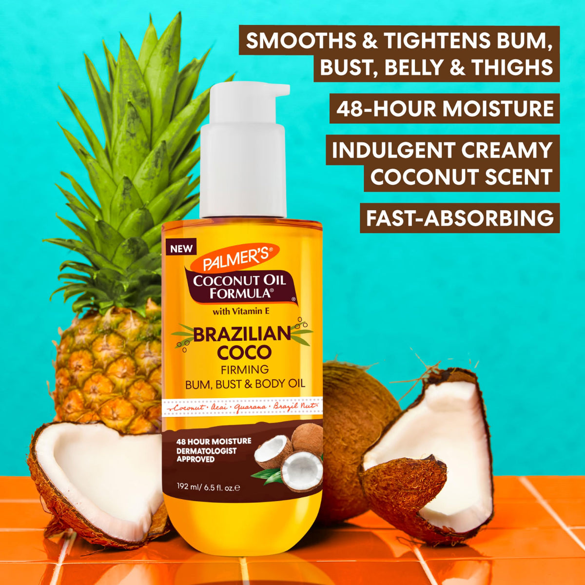 Palmer's oil texture on palm showing lightweight absorption and smooth finish