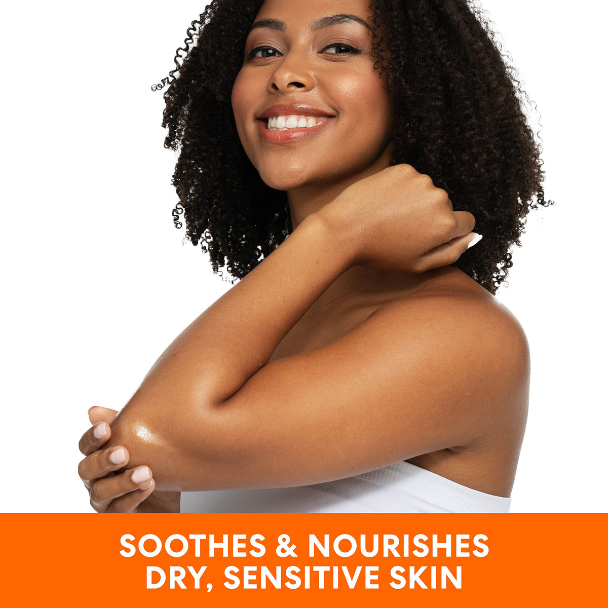 Palmer's label close-up highlighting raw shea and vitamin E benefits
