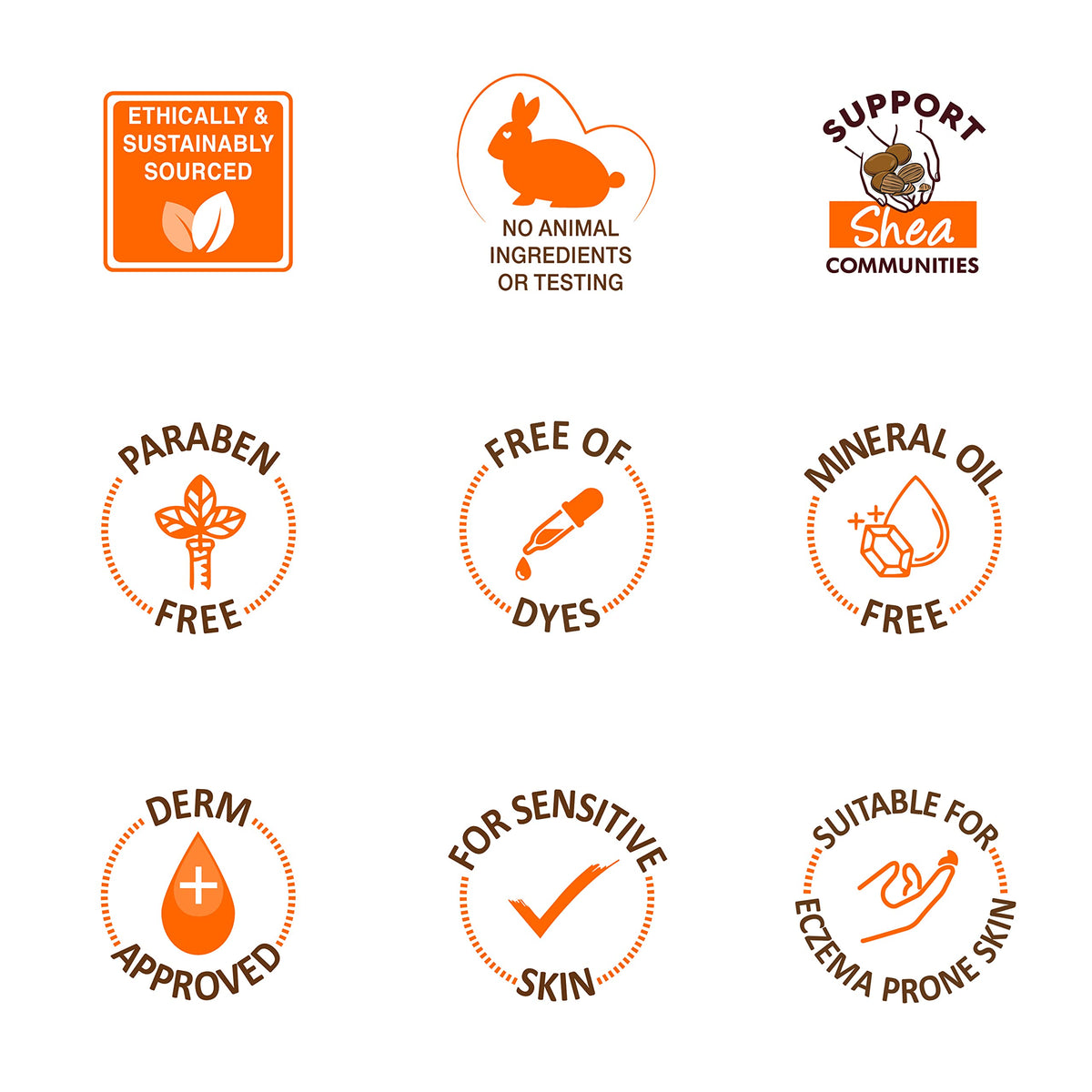 Palmer's shea nuts and vitamin E ingredients displayed for natural benefit