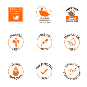 Palmer's shea nuts and vitamin E ingredients displayed for natural benefit