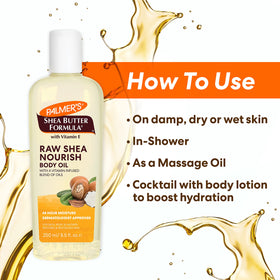 Palmer's bottle on bathroom shelf staged for everyday skincare routine