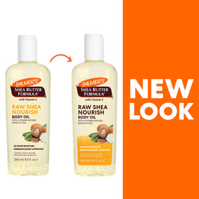 Palmer's oil pouring to show smooth texture and quick absorption