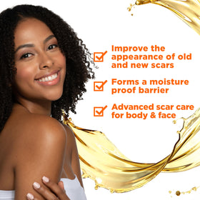 Palmer's dropper closeup dispensing oil, demonstrates precise application and non-greasy feel