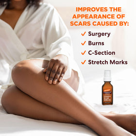 Palmer's oil texture spread on skin, highlights hydration and quick absorption benefit