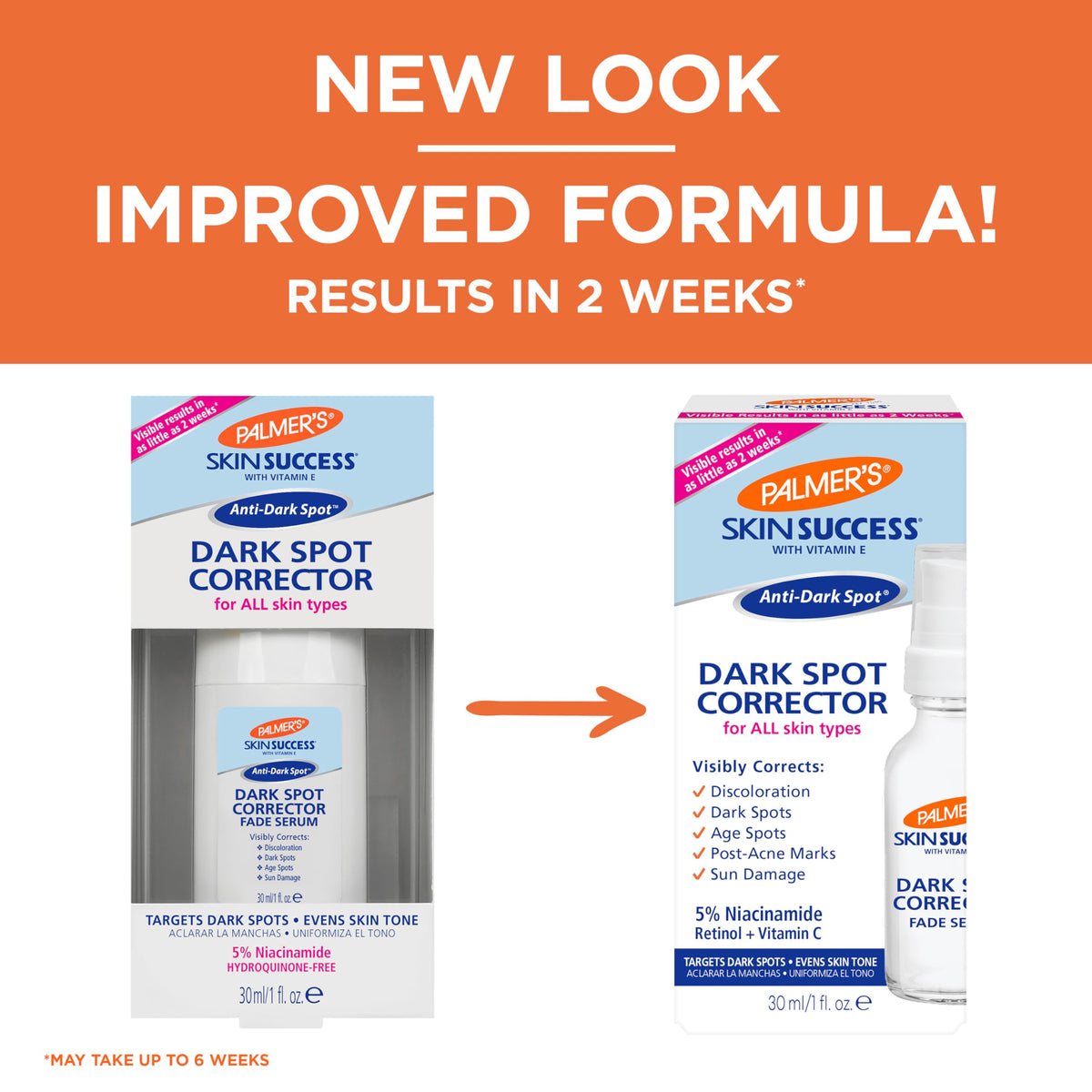 Palmer's dropper dispensing serum illustrating precise, mess-free application benefit