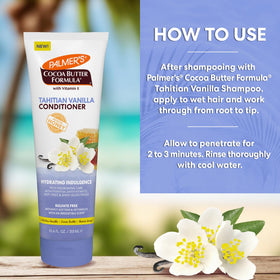 Palmer's conditioner being applied in shower for frizz control