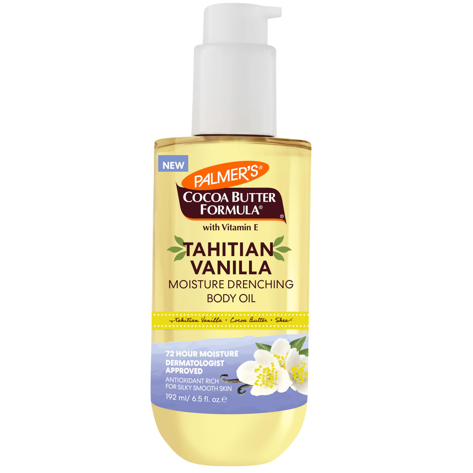 Palmer's front packaging showing 6.5oz bottle and benefits