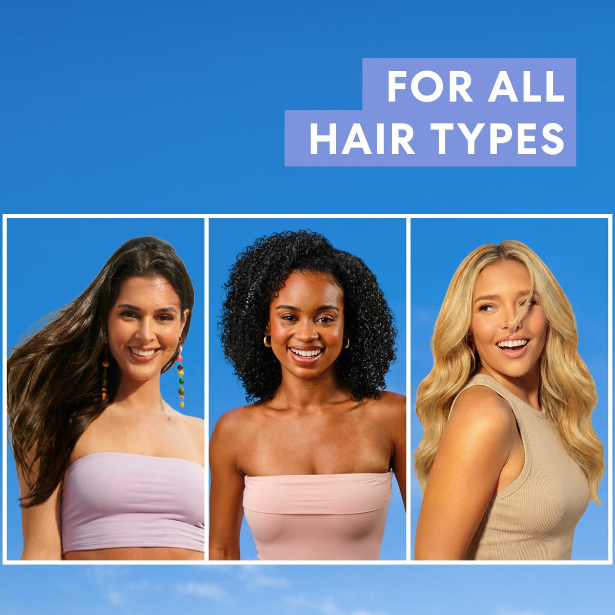 Palmer's oil applied to hair ends demonstrating reduced frizz and added shine