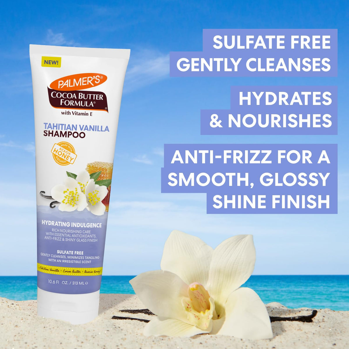 Palmer's creamy lather texture demonstrating gentle cleanse