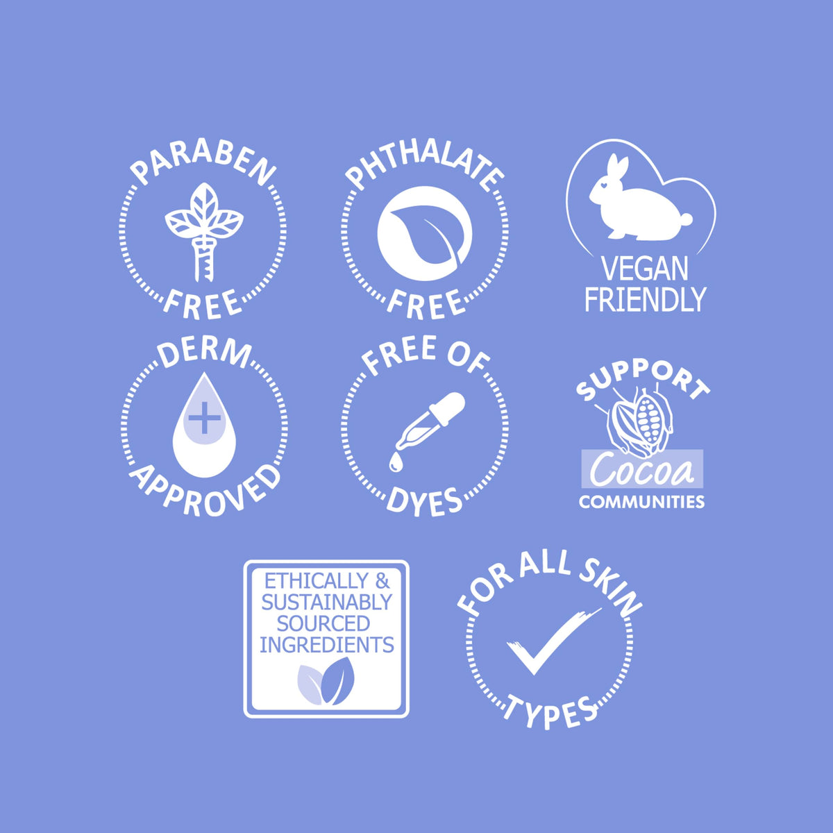 Palmer's vanilla bean and oil to emphasize natural Tahitian vanilla