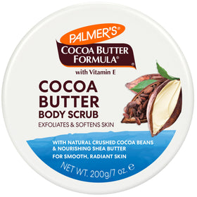 Palmer's close-up texture of crushed cocoa beans and buttery base, exfoliates gently