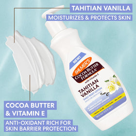 Palmer's ingredients flatlay with cocoa butter and shea showing natural sourcing