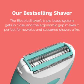 palmperfect rinsing blade head under water for easy cleaning