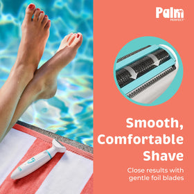 palmperfect built-in led light illuminating fine hairs for precise grooming