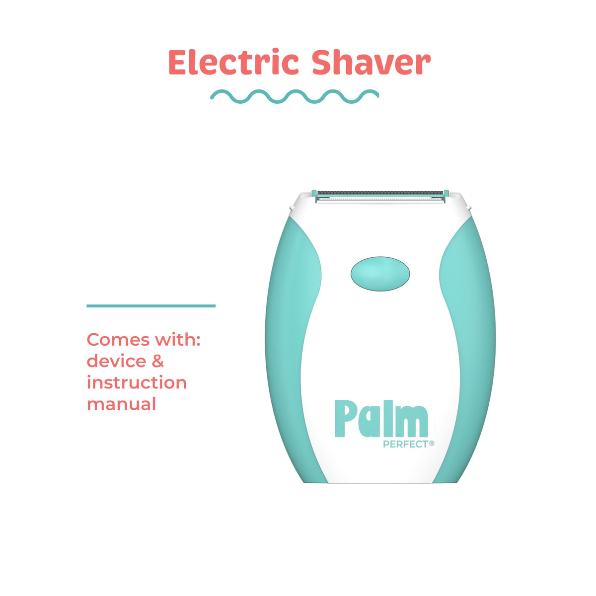 palmperfect with AAA batteries beside it showing portable battery power