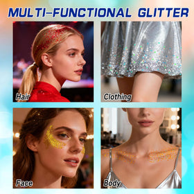 paminify on collarbone and shoulder, adds luminous body accent and dimension