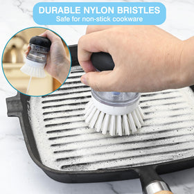 Pamrack bristles close-up showing durable fibers for tough scrubbing