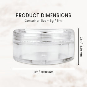 PANA jar filled with cream demonstrating product containment and visibility