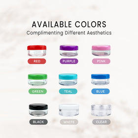 PANA jars storing beads and sequins for craft organization and clarity