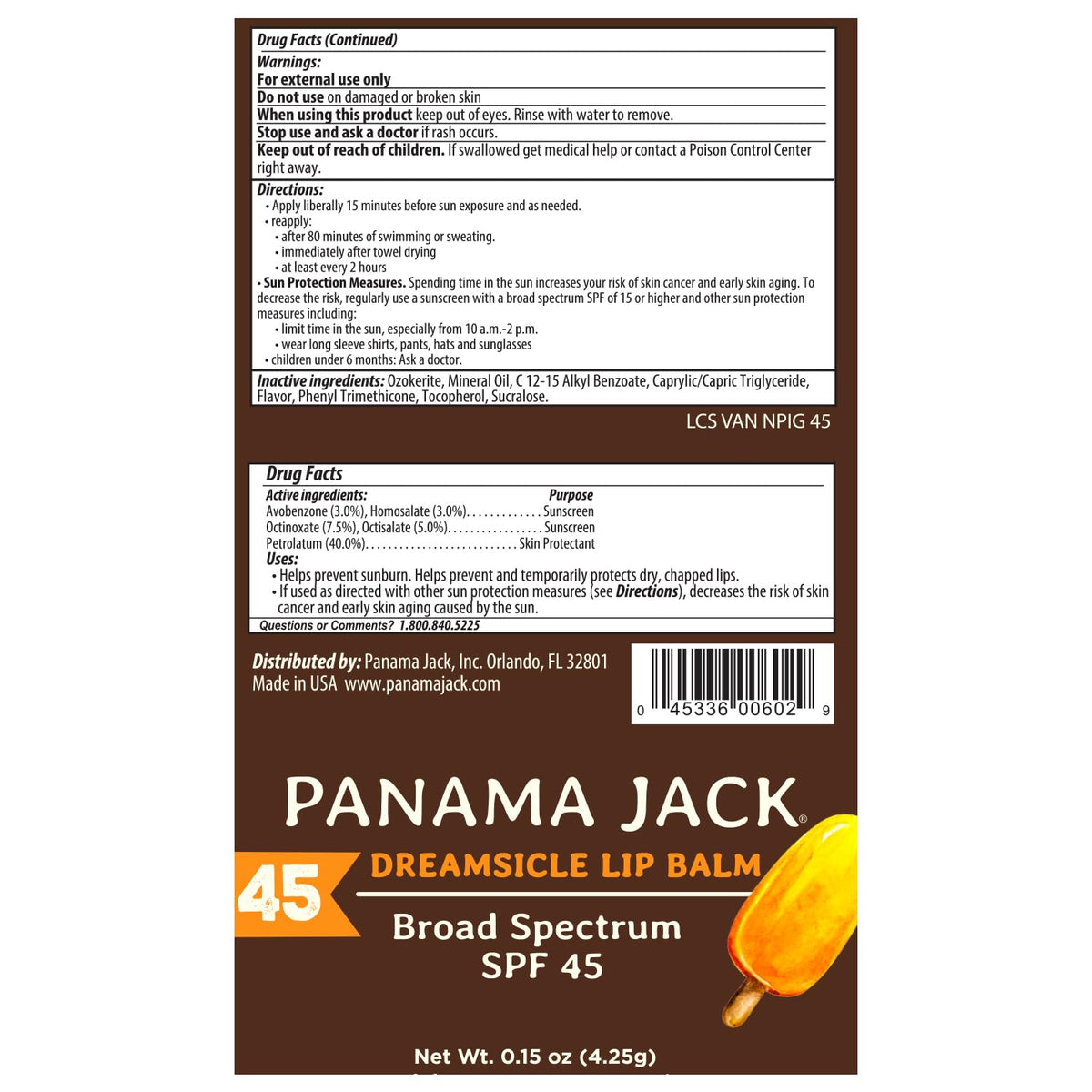 Panama Jack Dreamsicle close-up of dispensing knob for controlled application