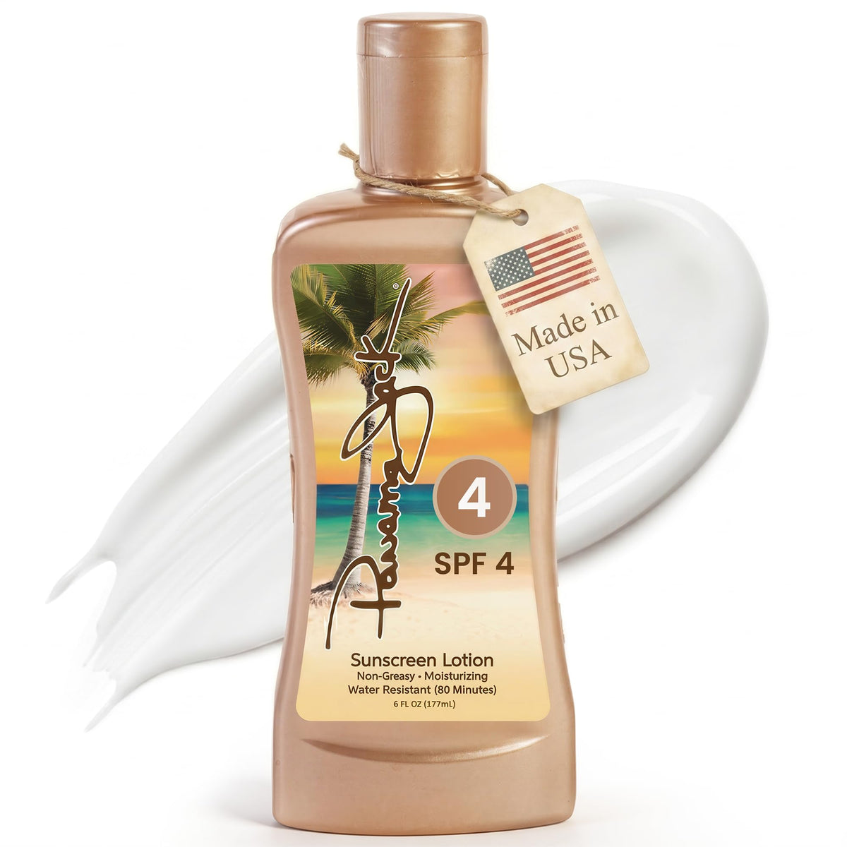 Panama Jack front bottle showing label and 6 fl oz size benefits