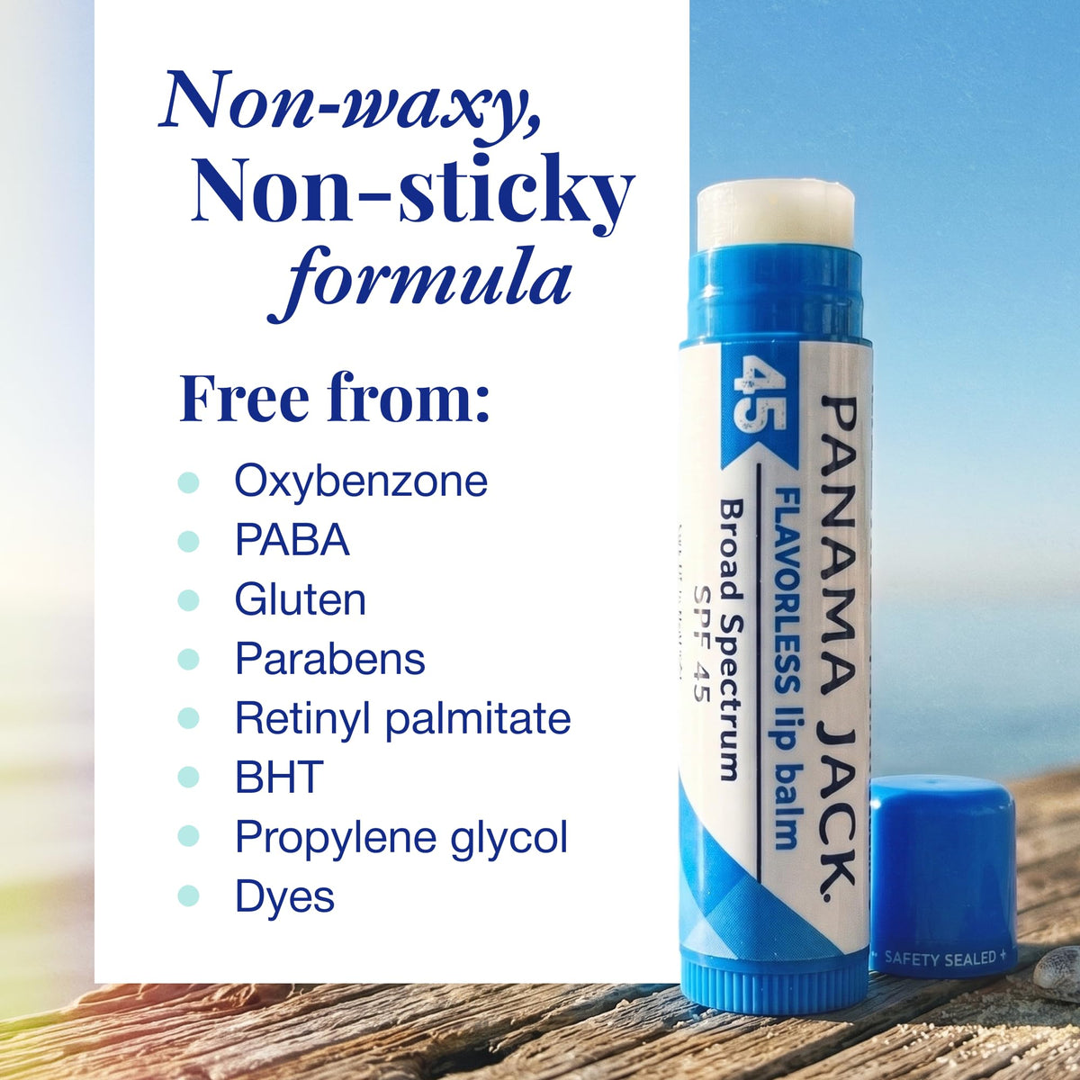 Panama Jack tube next to keys shows pocket-friendly portable size