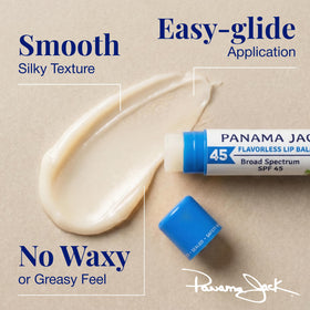 Panama Jack vanilla balm swatch on skin shows moisturizing effect