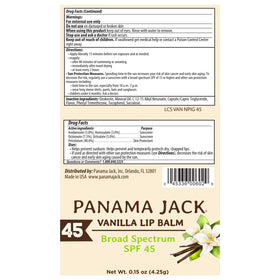 Panama Jack open cap top view showing stick surface and readiness for fast reapplication