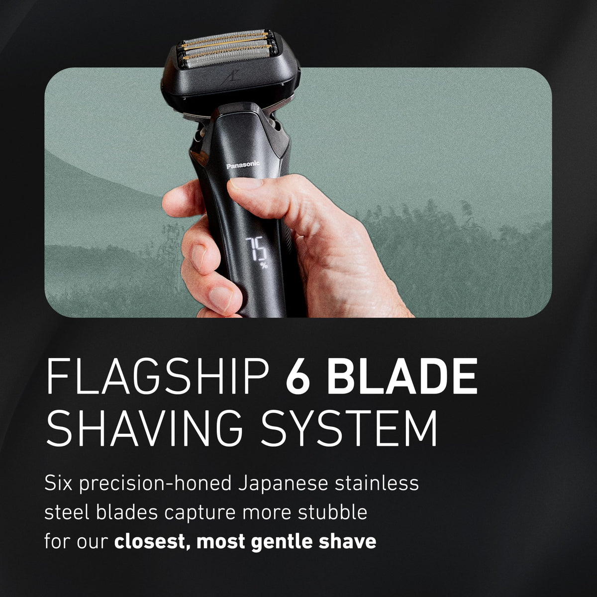 Panasonic ARC6 automatic cleaning and charging station keeps shaver hygienic and charged
