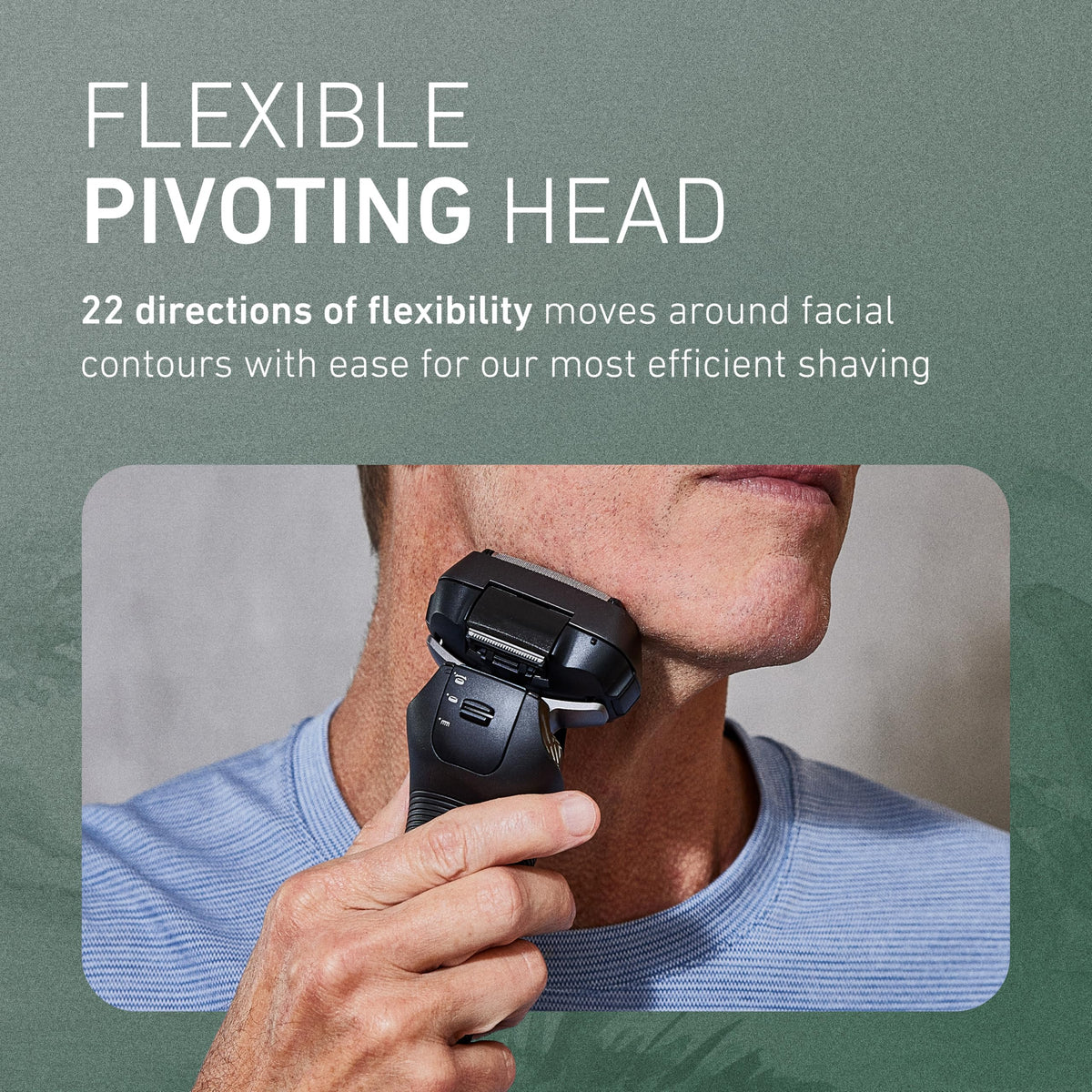 Panasonic ARC6 used with foam during wet shave demonstrating gentle, smooth glide