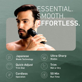 Panasonic dial closeup highlighting 19 adjustable length settings for precision