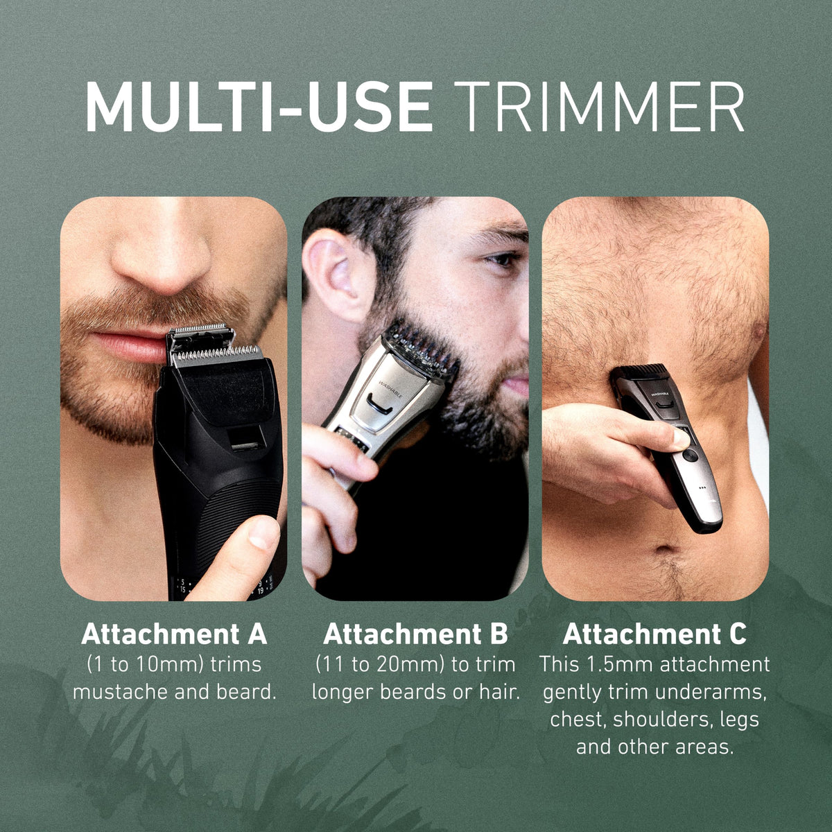 Panasonic plugged-in corded use for uninterrupted grooming sessions