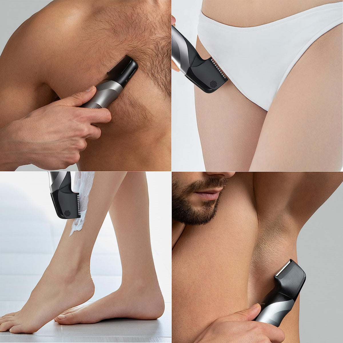Panasonic adjustable comb detail for uniform length control on body hair