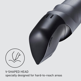 Panasonic skin guard attachment displayed for safer sensitive-area trimming