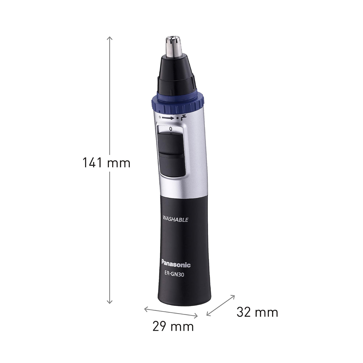 Panasonic ER-GN30 product packaging with included 2-year warranty card visible